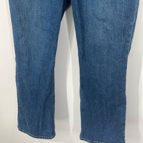 J. Crew Factory Mid-Rise Flare Cropped Jeans TALL - Picture 4 of 8